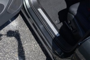 Volvo XC60 Door Sill Protector - WeatherTech - Custom Fit Durable Plastic - Black - `18-`26
