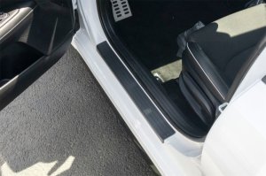 Kia Forte Sill Protector - Door Sill - WeatherTech - Custom Fit Durable Plastic Guard - Black - `19-`24