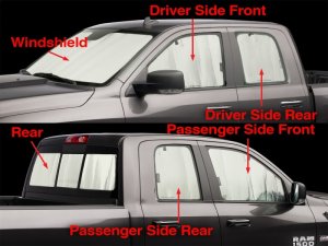 Dodge Ram Window Shades - WeatherTech - TechShade Full Vehicle Kit - `09-`15
