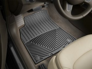 Audi A5 Floor Mats - Front - WeatherTech - All-Weather Rubber - Black - `09-`13