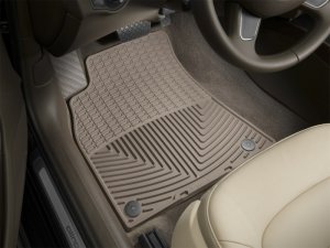 Audi A4 Floor Mats - Front - WeatherTech - All-Weather - Tan - `09-`13