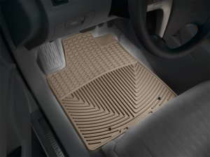 Toyota Highlander Rubber Floor Mats - Front - WeatherTech - All-Weather - Tan - `08-`13