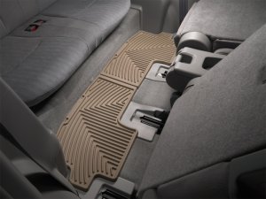Toyota Highlander Rear Rubber Mats - WeatherTech - All-Weather - Tan - `08-`13