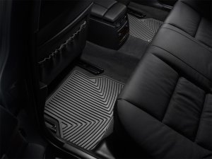 BMW 5 Series Floor Mats - Rear - WeatherTech - Rubber - Black - `04-`10