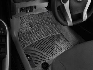 Toyota Prius Floor Mats - Front - WeatherTech - All-Weather Rubber - Black - `10-`11