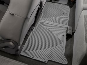 Ford F550 Floor Mats - Rubber - Rear - WeatherTech - All-Weather - Grey - `08-`10