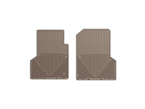 Jeep Wrangler Rubber Floor Mats - Front - WeatherTech - All-Weather - Tan - `97-`06