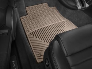 Ford Mustang Rubber Mats - Front - WeatherTech - All-Weather - Tan - `12-`13