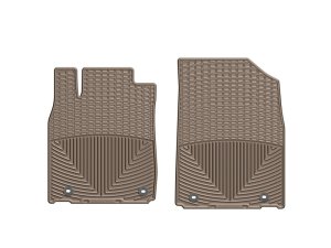 Lexus ES Rubber Floor Mats - Front - WeatherTech - All Weather - Tan - `13-`27