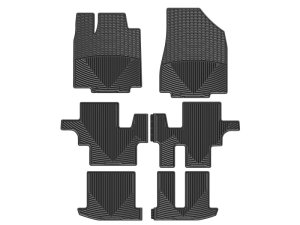 Infiniti JX Floor Mats - Front - WeatherTech - All-Weather Rubber - Black - `13-`27