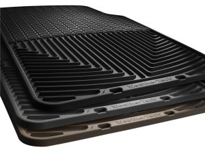 Infiniti JX Floor Mats - Front - WeatherTech - All-Weather Rubber - Black - `13-`27