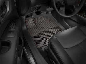 Infiniti JX Rubber Floor Mats - Front - WeatherTech - All-Weather - Cocoa - `13-`27