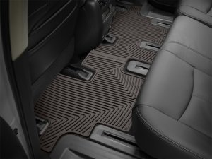 Infiniti JX Rubber Floor Mats - Rear - WeatherTech - All-Weather - Cocoa - `13-`27