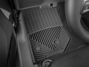 Jeep Wrangler Floor Mats - Front - WeatherTech - All-Weather Rubber - Black - `14-`15