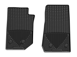Jeep Wrangler Floor Mats - Front - WeatherTech - All-Weather Rubber - Black - `14-`15