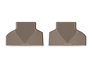 BMW X5 Floor Mats - Rear - WeatherTech - All-Weather Rubber - Tan - `14-`15