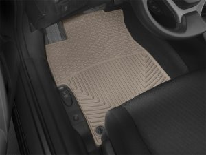Honda Civic Floor Mats - Rubber - Front - WeatherTech - Tan - `12-`15