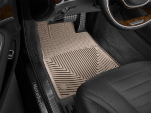 Mercedes-Benz S-Class Floor Mats - Front - WeatherTech - Rubber - Tan - `14-`27 Mercedes-Benz S-Class Floor Mats - Front - WeatherTech - Rubber - Tan - `14-`27
