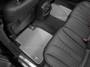 Mercedes-Benz S-Class Floor Mats - Rear - WeatherTech - Rubber - Grey - `14-`15
