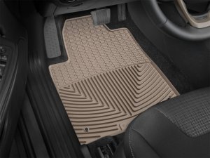 Jeep Cherokee Floor Mats - Front - WeatherTech - Rubber - Tan - 2015