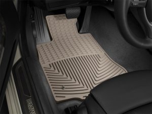 Hyundai Elantra Floor Mats - Front - WeatherTech - All-Weather Rubber - Tan - `17-`27