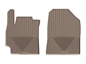 Hyundai Elantra Floor Mats - Front - WeatherTech - All-Weather Rubber - Tan - `17-`27