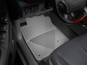Hyundai Accent Floor Mats - Front - WeatherTech - Natural Rubber - Grey - `00-`05