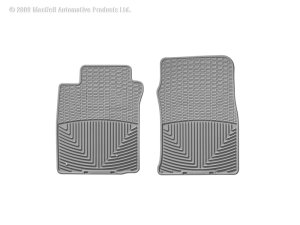 Hyundai Accent Floor Mats - Front - WeatherTech - Natural Rubber - Grey - `00-`05