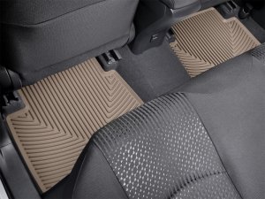 Toyota Prius Floor Mats - Rear - WeatherTech - Rubber - Tan - `16-`27