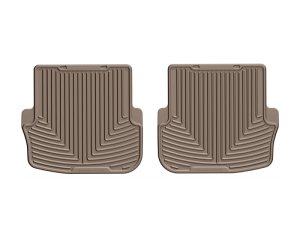 Mercedes-Benz C-Class Rubber Floor Mats - Rear - WeatherTech - All-Weather - Tan - `17-`27 Mercedes-Benz C-Class Rubber Floor Mats - Rear - WeatherTech - All-Weather - Tan - `17-`27