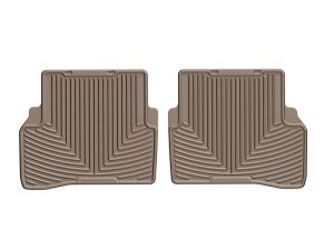 Mercedes-Benz E-Class Floor Mats - Rear - WeatherTech - All-Weather Rubber - Tan - `17-`27