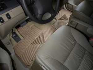 Honda Odyssey Floor Mats - Front - WeatherTech - Rubber - Tan - `05-`10