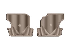 Jeep Wrangler Rubber Floor Mats - Rear - WeatherTech - All-Weather - Tan - `18-`27