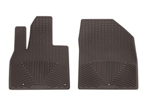 Kia Telluride Rubber Floor Mats - Front - WeatherTech - All-Weather - Cocoa - `20-`27