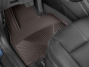 Kia Telluride Rubber Floor Mats - Front - WeatherTech - All-Weather - Cocoa - `20-`27