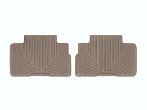 Kia Telluride Rear Rubber Floor Mats - WeatherTech - All-Weather - Tan - `20-`27