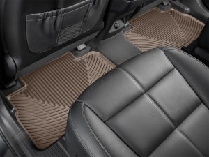 Kia Telluride Rear Rubber Floor Mats - WeatherTech - All-Weather - Tan - `20-`27