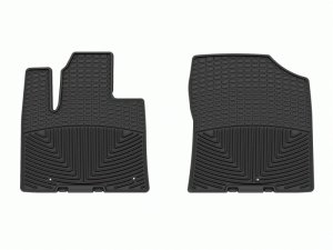 Hyundai Santa Fe Floor Mats - Front - WeatherTech - All-Weather Rubber - Black - `21-`23 Hyundai Santa Fe Floor Mats - Front - WeatherTech - All-Weather Rubber - Black - `21-`23