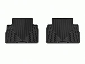 Hyundai Santa Fe Floor Mats - Rear - WeatherTech - All-Weather - Black - `21-`23 Hyundai Santa Fe Floor Mats - Rear - WeatherTech - All-Weather - Black - `21-`23