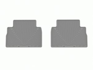 Hyundai Santa Fe Floor Mats - Rear - WeatherTech - All-Weather - Grey - `21-`23 Hyundai Santa Fe Floor Mats - Rear - WeatherTech - All-Weather - Grey - `21-`23