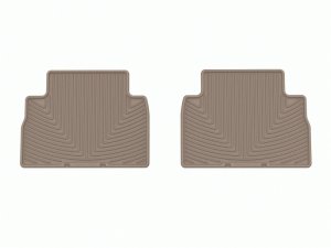 Hyundai Santa Fe Floor Mats - Rear - WeatherTech - All-Weather - Tan - `21-`23