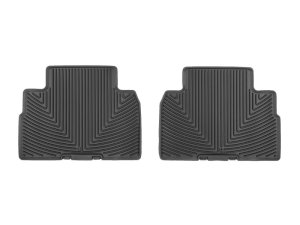 Hyundai Palisade Floor Mats - Rear - WeatherTech - Rubber - Black - `20-`24