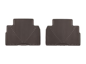 Hyundai Palisade Rubber Floor Mats - Rear - WeatherTech - All-Weather - Cocoa - `20-`24