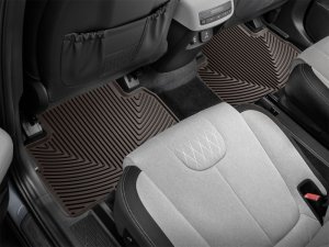 Hyundai Palisade Rubber Floor Mats - Rear - WeatherTech - All-Weather - Cocoa - `20-`24