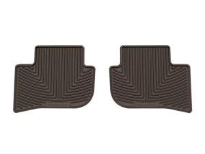 Toyota Corolla Cross Rubber Floor Mats - Rear - WeatherTech - All-Weather - Cocoa - `22-`24
