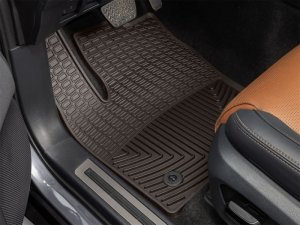 Toyota Land Cruiser Floor Mats - Front - WeatherTech - All-Weather Rubber - Cocoa - `24-`27