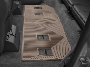 Toyota Land Cruiser Rubber Floor Mats - Rear - WeatherTech - All-Weather - Tan - `24-`26