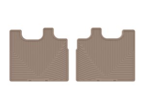 Toyota Land Cruiser Rubber Floor Mats - Rear - WeatherTech - All-Weather - Tan - `24-`26