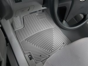 Toyota Highlander Floor Mats - Front - WeatherTech - All-Weather Rubber Mats - Grey - `08-`13 Toyota Highlander Floor Mats - Front - WeatherTech - All-Weather Rubber Mats - Grey - `08-`13