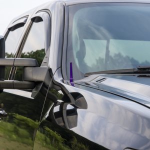 Chevrolet 2500 HD Stubby Antenna - Wehrli - Billet TIG Torch - Gloss White - `07-`19